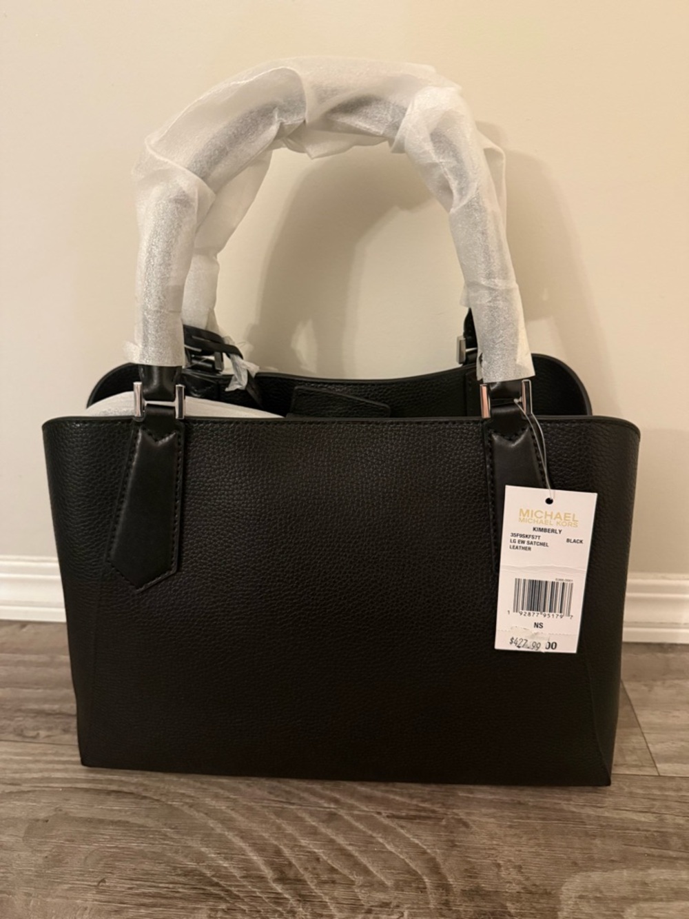 Michael Kors Black Pebbled Leather Purse $400 OBO - BNWT - Picture 4 of 11